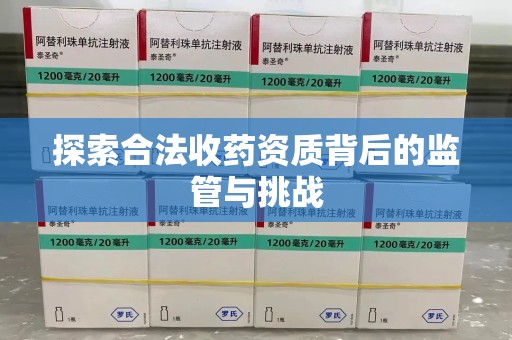 滁州探索合法收药资质背后的监管与挑战