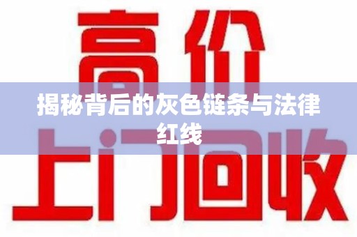 滁州揭秘背后的灰色链条与法律红线