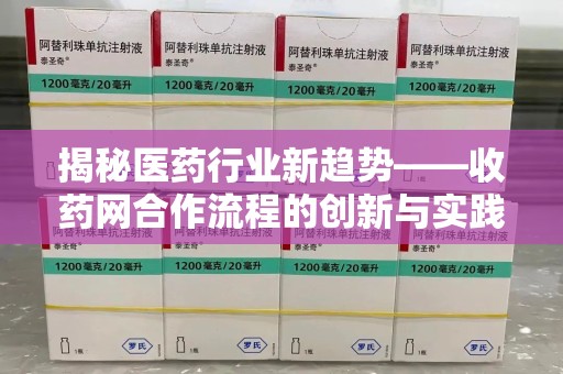 滁州揭秘医药行业新趋势——收药网合作流程的创新与实践